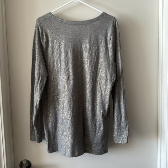 A New Day Metallic Shine Long Sleeve Tee - Picture 6 of 6
